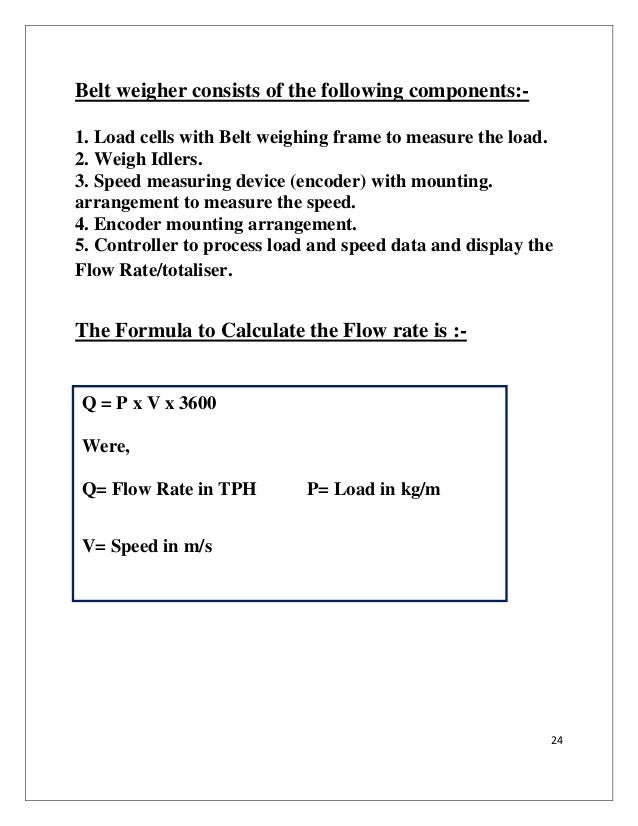 Study Of Stock House Weighing System At H Blast Furnace Tata Steel