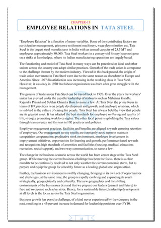 Tata steel report | PDF