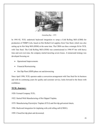 Tata Tinplate Company of India Ltd | PDF