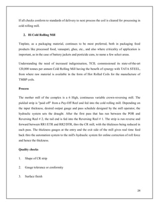 Tata Tinplate Company of India Ltd | PDF
