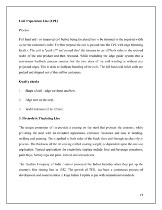 Tata Tinplate Company of India Ltd | PDF