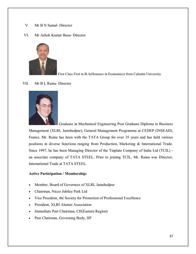 Tata Tinplate Company of India Ltd | PDF
