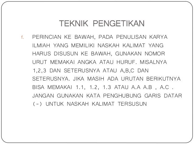 Tata Tulis Karya Tulis Ilmiah