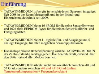 TATAWIN/MIDOUN - HF-Signal ist schmalbandig (Kanalraster 12,5 und 25 kHz) und darf auch in den von der Norm wohl geschützten Alarmkanälen arbeiten. Es wird automatisch zwischen 12,5 und 25 kHz ZF-Bandbreite umgeschaltet. 