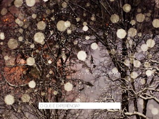 O QUE É EXPERIÊNCIA?
 