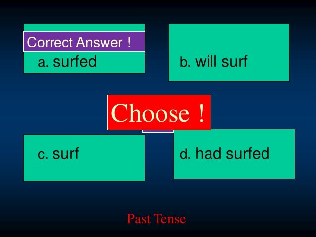 choose past tense choose past tense