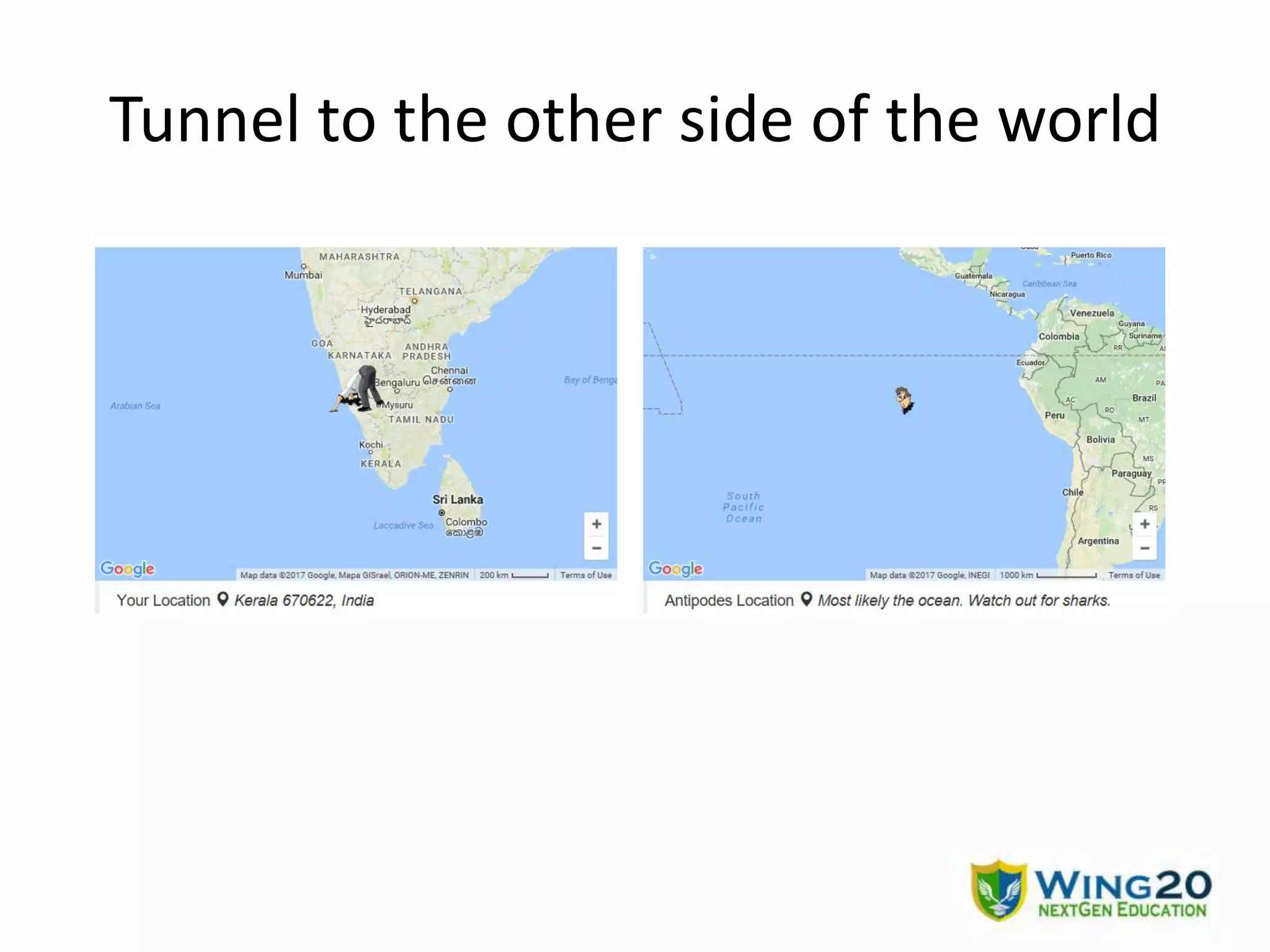 Tunnel to the other side of the world
 
