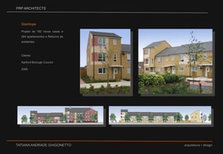 PRP ARCHITECTSStanhope Projeto de 192 novas casas e 264 apartamentos e Reforma de existentes. Cliente: Ashford Borough Council2006