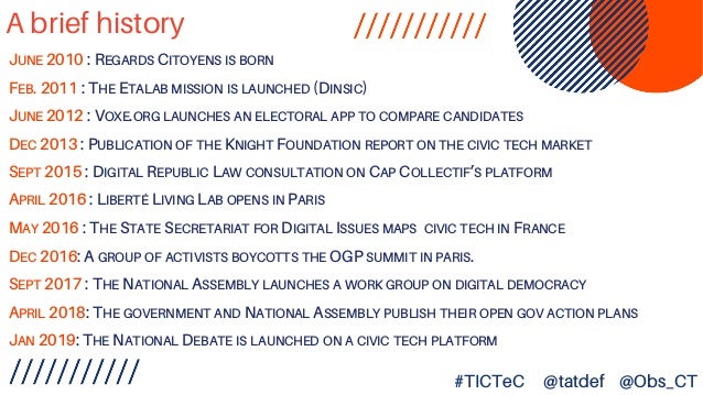 The State Of Civic Tech And Govtech In France Tatiana De Feraudy De