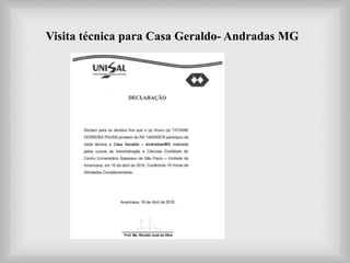 Visita técnica para Casa Geraldo- Andradas MG
 