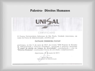Palestra- Direitos Humanos
 