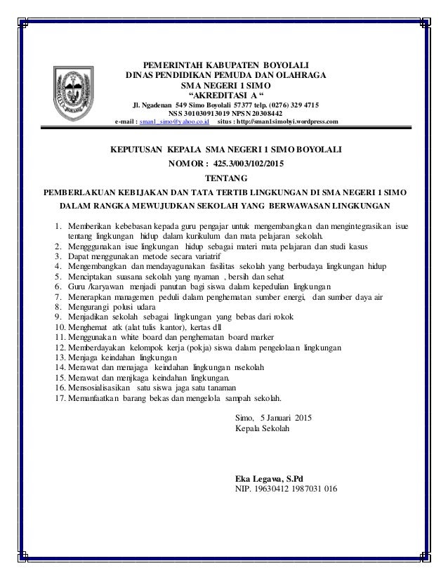 Contoh Tata Tertib Kantin Sekolah Sehat - Menata Rapi