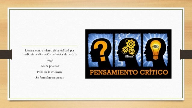 PENSAMIENTO CRITICO