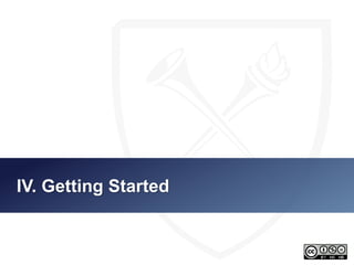 III. Getting Started 
 