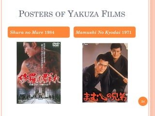 Shura no Mure 1984 Mamushi No Kyodai 1971
POSTERS OF YAKUZA FILMS
24
 