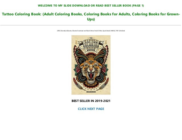 Download Pdf Download Tattoo Coloring Book Adult Coloring Books Coloring