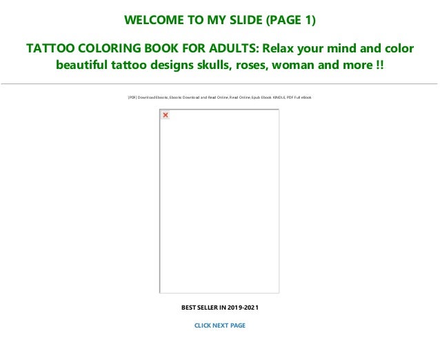Download Free Download Tattoo Coloring Book For Adults Relax Your Mind
