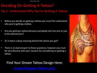 Tattoo creator online