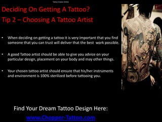 Tattoo creator online