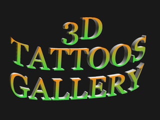 Tattoo designs  The most realistic 3 d tattoo pictures gallery