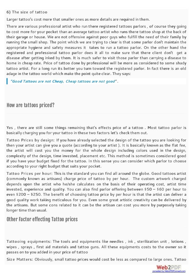 Tattoopricesguide Com Tattoopricesguide Com