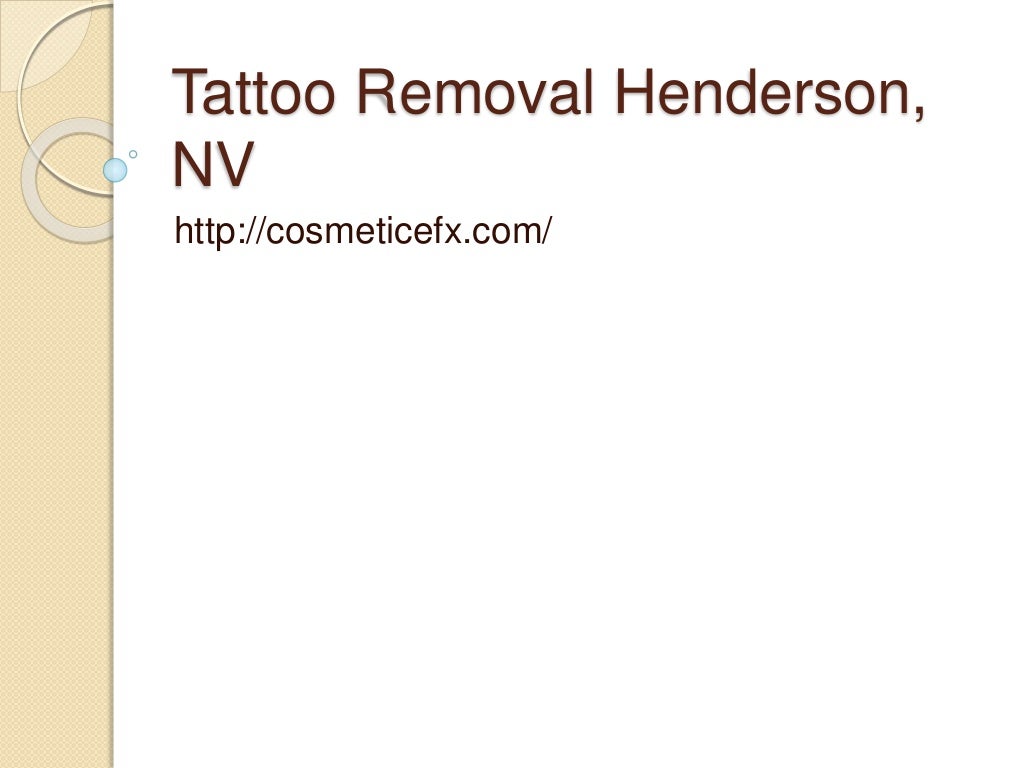 Tattoo removal henderson, nv