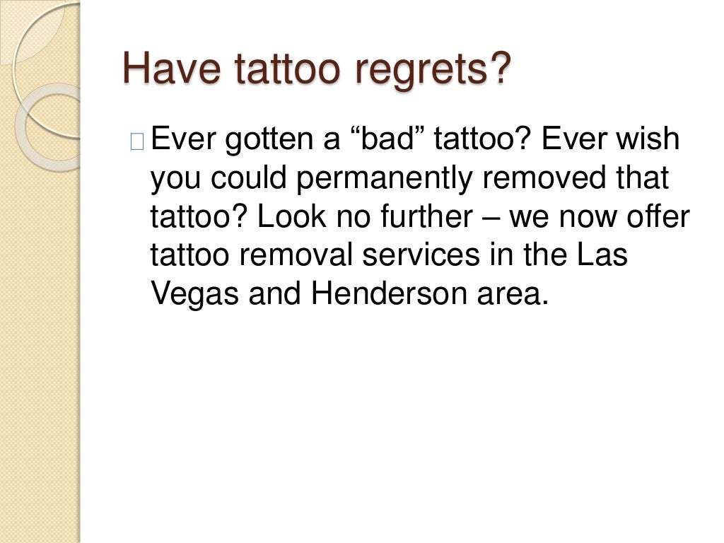 Tattoo removal henderson, nv