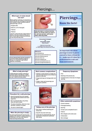 Piercing Pds Tattoos and piercings | PDF