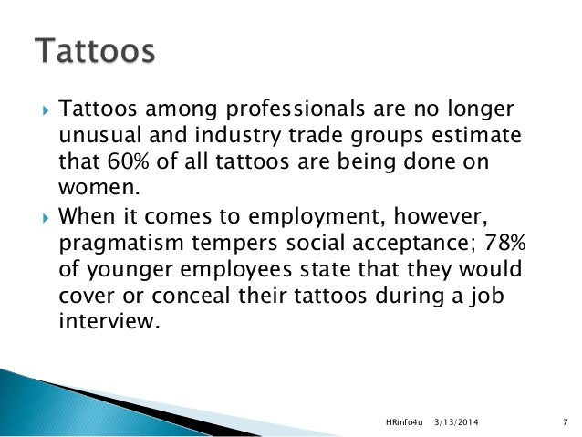 3 13 2014HRinfo4u 6 7 Tattoos Among Professionals Are No 3 13 2014HRinfo4u 6 7 Tattoos Among Professionals Are No