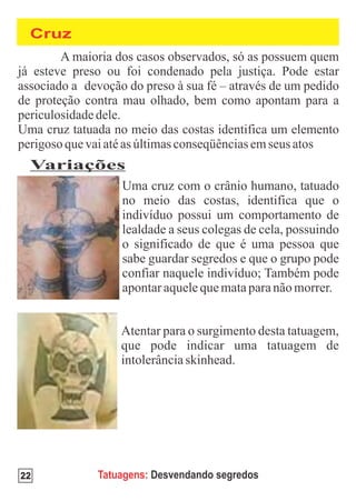 Cruz




 Variações




22      Tatuagens: Desvendando segredos
 