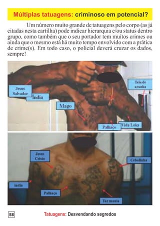 Múltiplas tatuagens: criminoso em potencial?




58         Tatuagens: Desvendando segredos
 