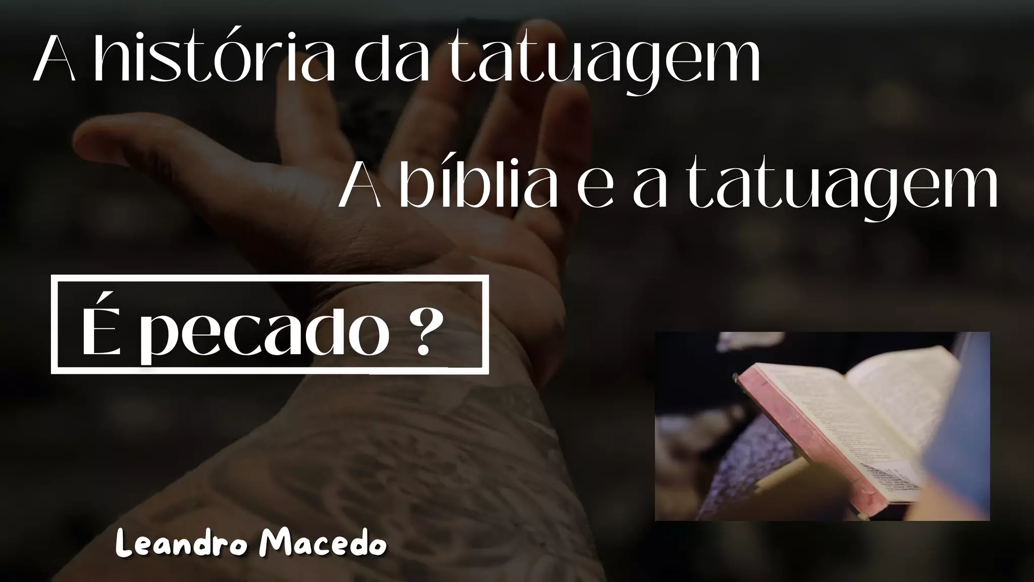 Tatuagem é pecado ? O Cristão e a Tatuagem | PDF