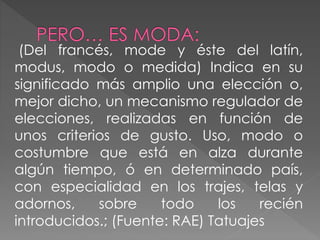 Tatuajes! | PPTX