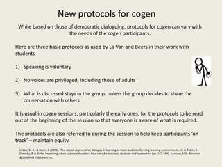 Talking About Collaboration: Cogenerative Dialoguing and the Teacher ...