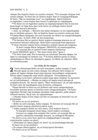 Tatuyo bible new testament | PDF