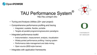 TAU Performance tool using OpenPOWER | PPT