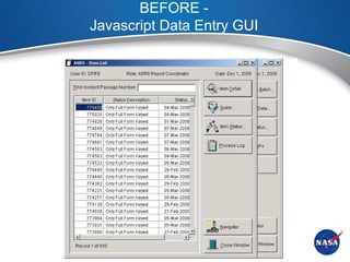 BEFORE -
Javascript Data Entry GUI
 
