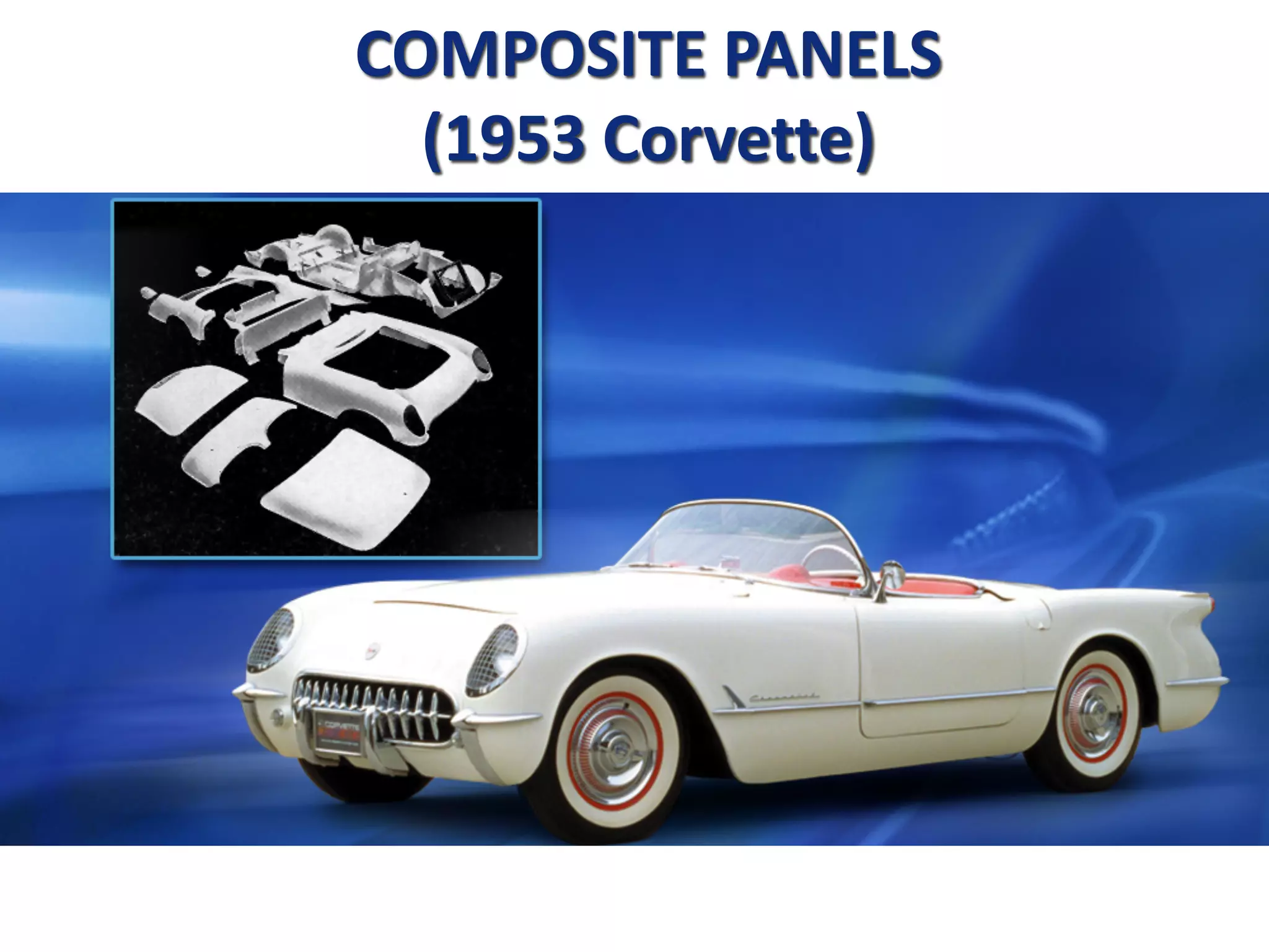 COMPOSITE PANELS
(1953 Corvette)
 