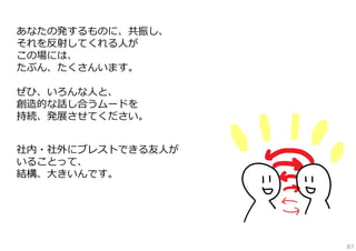 （・・・とはいえ、つらいもんはつらい、ですよね）

87

 