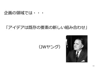 アイデアとは？

98

 