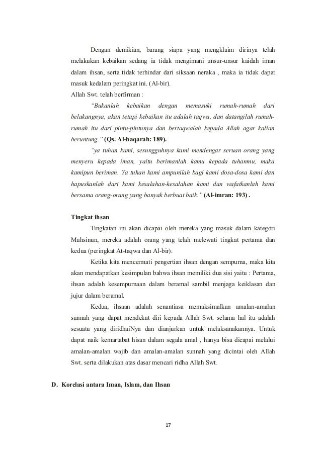 Iman Islam Dan Ihsan