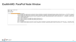 35
ExaMiniMD: ParaProf Node Window
35	
 