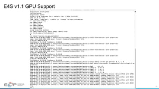 49
E4S v1.1 GPU Support
% docker pull ecpe4s/ubuntu18.04-e4s-gpu
 