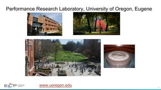 78
Performance Research Laboratory, University of Oregon, Eugene
www.uoregon.edu
 