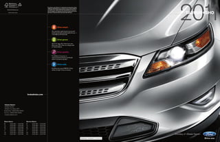Jack Madden Ford - 2011 Ford Taurus Brochure 