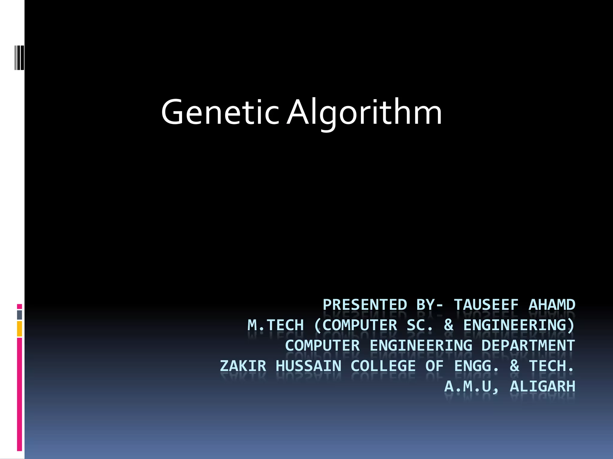 Genetic Algorithm | PPT