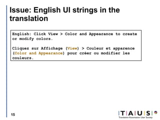 Taus User Conference 09 Normalization Of Translation Memories
