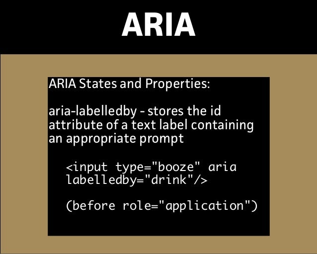 UX ARIA Presentation