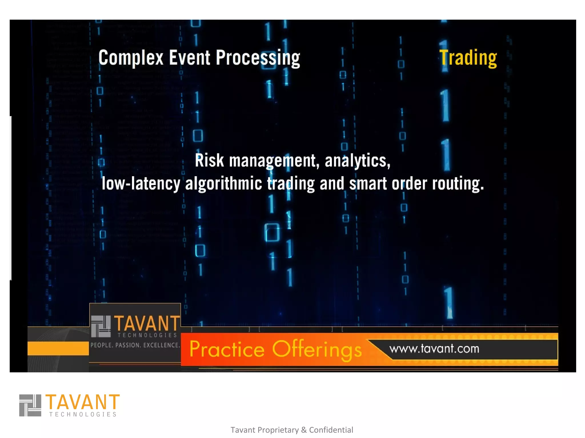 Tavant Proprietary & Confidential
 