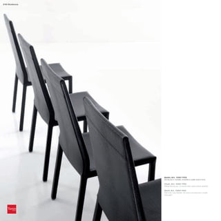 218 Giudecca




               Sedia_Art. 7267 PZ2
               Struttura in metallo rivestita in pelle extra nera

               Chair_Art. 7267 PZ2
               Metal structure, covered with extra black leather

               Stuhl_Art. 7267 PZ2
               Rahmen aus Metall, mit extra schwarzem Leder
               bezogen
 